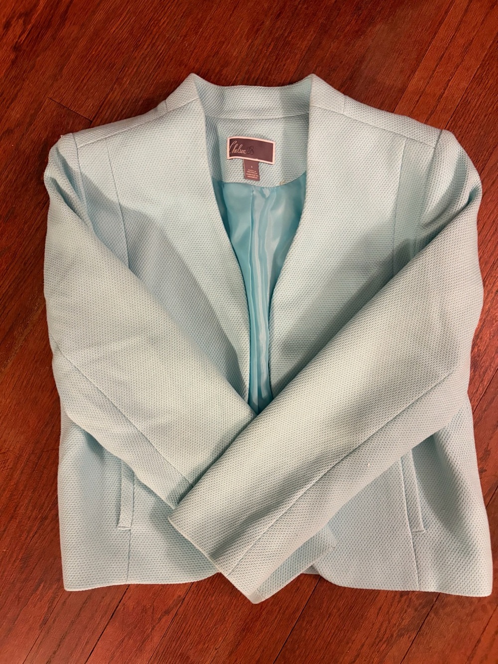 Chelsea28 Light Mint Open-Front Blazer Jacket